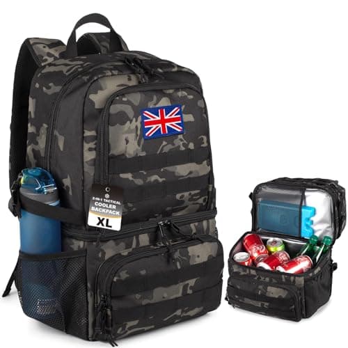 Bunnychic Tactical Cooler Backpack for Men,28L Backpack With 2 Compartment