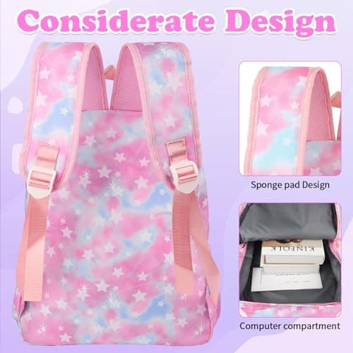 K Pop School Backpack, 3 Piece Set with School Bag Lunch Bag Pencil Case — view 4