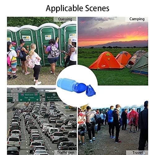 Pocket Toilet Emergency Urinal Shrinkable Portable Unisex Mobile Potty Pee Urine Bottle for Camping Travel Traffic Jam and Queuing — view 3