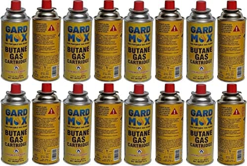 FastWrite HS Butane Gas Bottles Canisters For Portable Stove Cookers Grill Heaters Weed Wands Cooking Gear Cookware Utensils Supplies Kitchen Grills BBQ Essentials Campfire Set Kit Hiking (8), Yellow