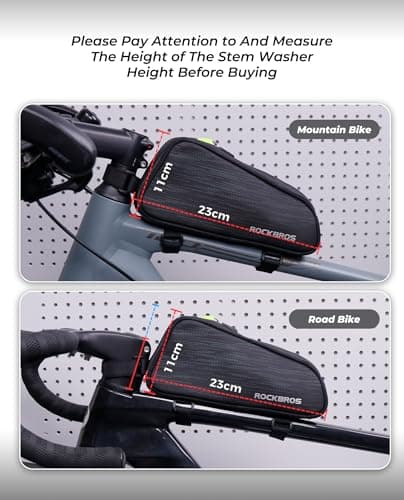ROCKBROS Frame Bag Narrow Shape Bicycle Top Tube Bag — view 5