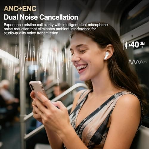 Wireless Earbuds Touch Screen Earphones ANC Noise Cancelling HiFi 6EQ Modes — view 5