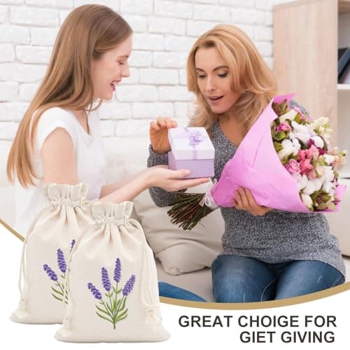 Lavender Bags, 15 Pack Lavender Sachets, Empty Muslin Bags(10 x 15 cm) — view 6
