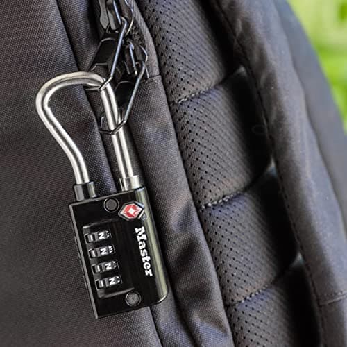 Master Lock Padlock, Set Your Own Combination TSA Accepted Luggage Lock, 1-5/16 in. Wide, 4696D — view 6