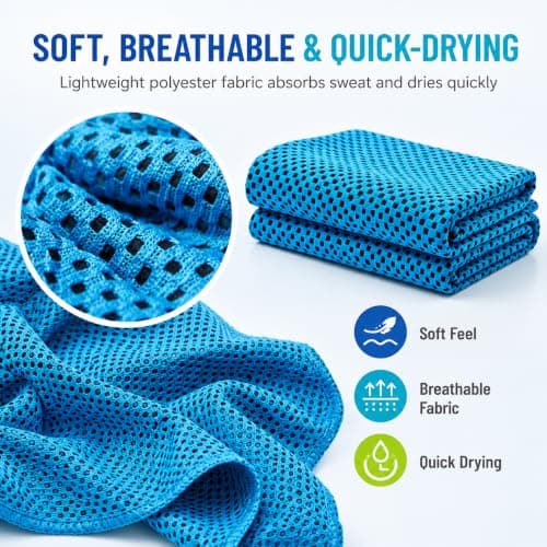 Cooling Towels 100x30cm, with Silicone Case and Carabiner for Hot Weather — view 4