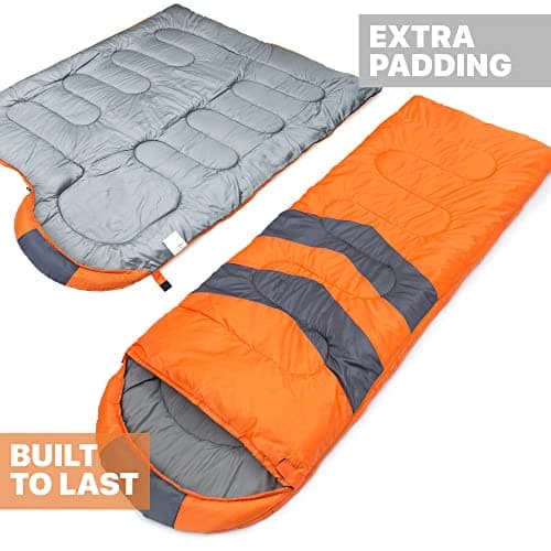 MalloMe Sleeping Bags for Adults & Kids Sleeping Bag 3-4 Season - Ultralight Backpacking Sleeping Bag Cold Weather & Warm, Lightweight Compact, Single Adult Girls Boys Winter Sleep Camping Accessories — view 3