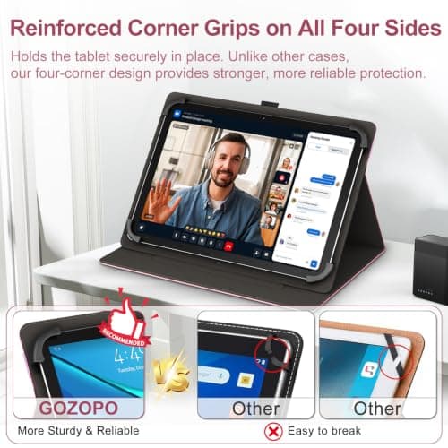 GOZOPO Universal Case for 10.1 inch Tablet/Android 16 Tablet 11 inch — view 3