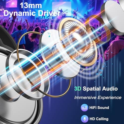 Wireless Earbuds Touchscreen Bluetooth 5.4 48H HiFi 5 EQ Modes ANC Ear buds — view 3