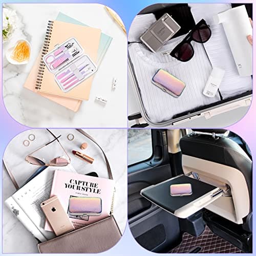 Manicure Set Women Nail Clippers Set Fashion Nail Care Tools, Professional Stainless Steel Pedicure Manicure Set with Travel Leather Girls Grooming Kits — view 4