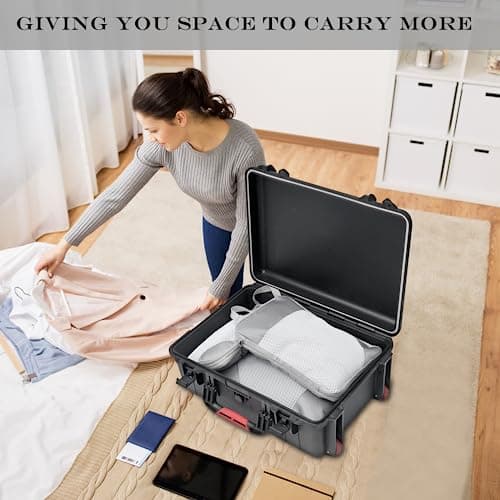 BillyBath Suitcase Organiser Packing Cubes Set, Waterproof, Compression, Nylon, Rectangular, Zipper Closure, Gray, Packing Cubes, Luggage Organiser, S, M, L, 3 Pack, Space Saving, Travel Essentials — view 3