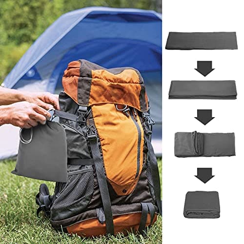 Plliocse Sleeping Bag Liner Travel Sheet Sleeping Bag, 75 x 210 cm Sleeping Bags Liners with Pillow Pockets for Adults, Travel, Hotels, Business Trip, Camping (Grey, 75cm x 210 cm) — view 5