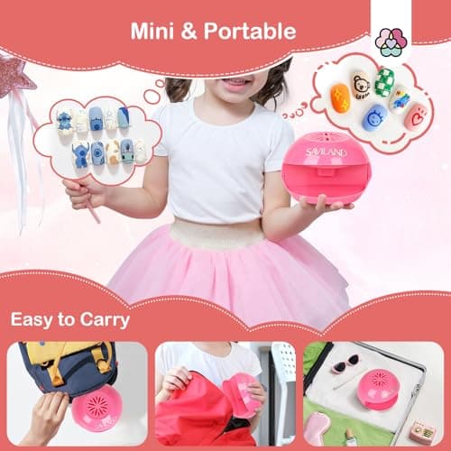 SAVILAND Portable Air Nail Dryer: Safe Nail Fan Dryer for Regular Polish — view 5
