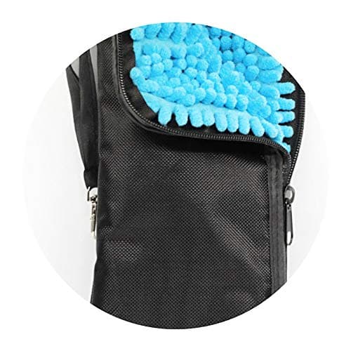FoxSundry Water-Absorbent Umbrella Bag with Zipper, Waterproof Quick Dry Microfiber Umbrella Case Shell, Portable Umbrella Cover Pouch for Wet Inverted Folding Travel Umbrellas, 11x4.72 Inches — view 4