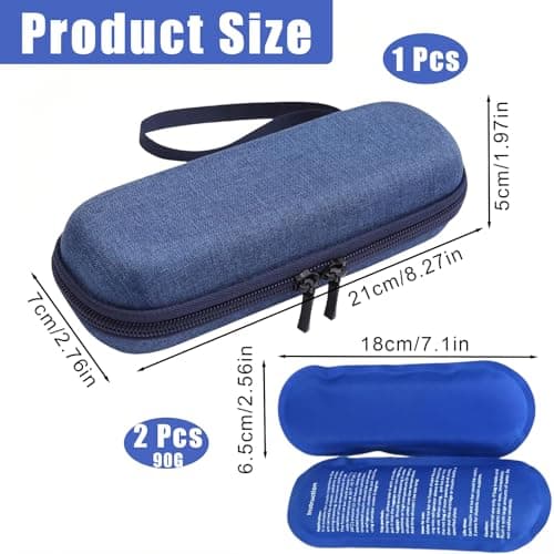 Moxychrony Insulin Cooler Travel Case, with 2 Ice Packs — view 2