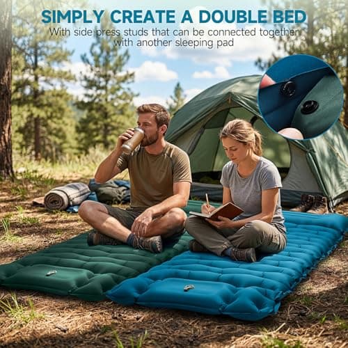Camping Sleeping Pad Self Inflating 9.5CM Thick Sleeping Mattress Single — view 6