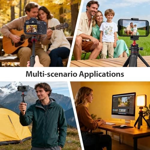 Compact Travel Tripod Mini Camera Tripod with 1/4" Screw & 360° Ball Head — view 6