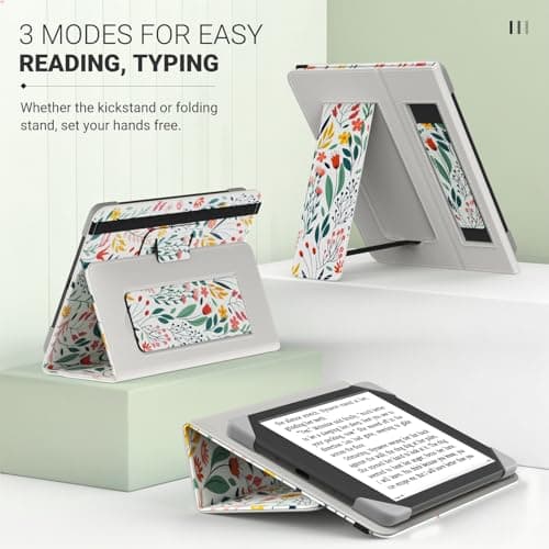MoKo Universal Case for 6 inch kindle eReaders and Tablets, Flowers — view 5