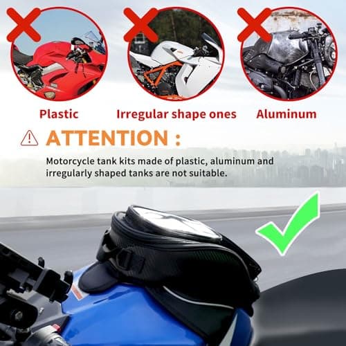 Dracarys Motorcycle Tank Bag - Oxford Saddle Black Motorbike Bag - Strong Magnetic Bag for Honda Yamaha Suzuki Kawasaki Harley — view 3