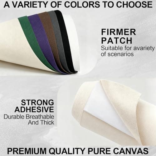 Canvas Repair Patches 4 x 79 inch Waterproof Fabric Tape (Off White — view 3