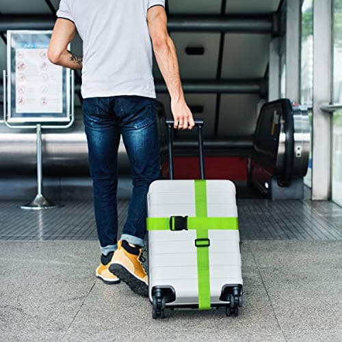 Heavy Duty Luggage Straps for Suitcases Packing Belts Travel Accessories Adjustable Bag Strap 2 Pack — view 6