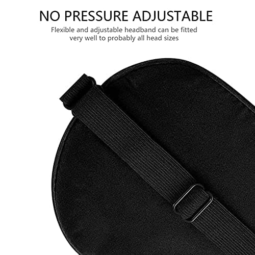 Silk Eye Mask, 2 Pack Natural Silk Sleep Mask with Adjustable Strap and Ear Plugs, Eye Sleep Shade Cover, Blocks Light Sleeping Eye Mask for Women Men — view 3