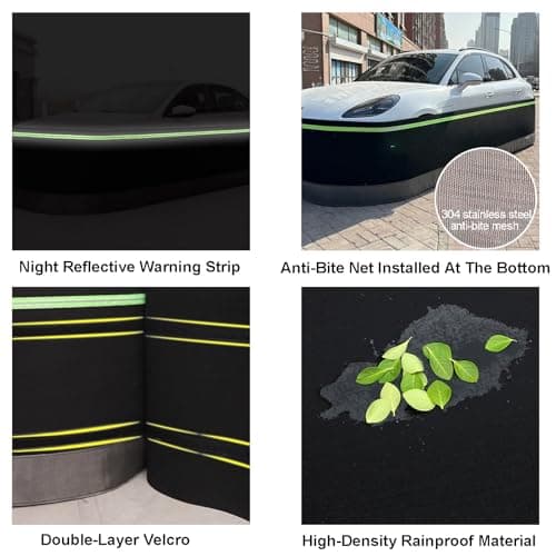 No Drill RV Skirting 95cm Tall - Winter Travel Trailer Accessories with Mesh Bottom, 59ft Weather-Resint Home Exterior Bumper End Cap for Ultimate Protect — view 5