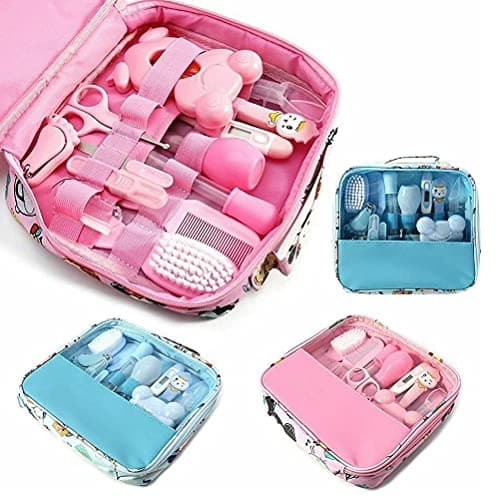 Syangkaitian 13 Pcs Baby Grooming Kit, Infant Safety Care Set,Baby Grooming kit Set Infant Baby Grooming Tools Newborn Manicure Set, Newborn Grooming Set Infant Baby Cares Kit Essential for Home Trave — view 3