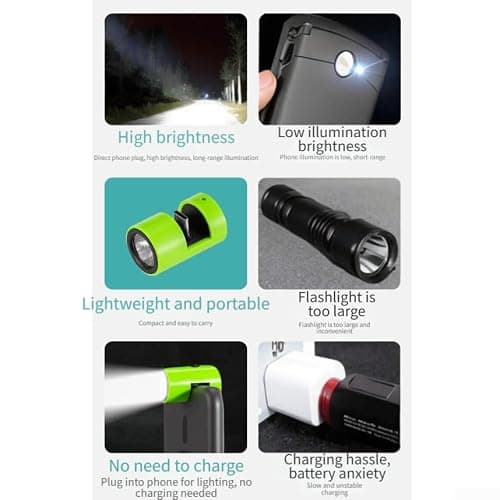 Compact Rechargeable for mini Torch Keychain Light High Intensity LED Pocket Flashlight for Outdoor Travel 15g(Yellow) — view 3