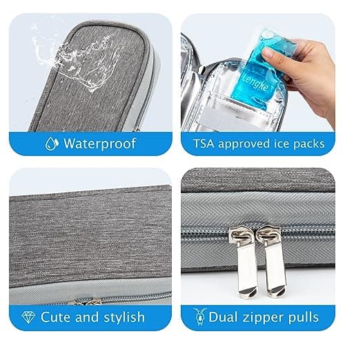 YOUSHARES Insulin Cooler Travel Case TSA-Approved for Monjaro GLP-1 Pens — view 3