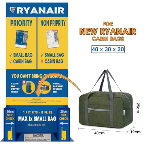 Narwey Ryanair Cabin Bags 40X30X20 Underseat, Lightweight Travel Bag — view 2