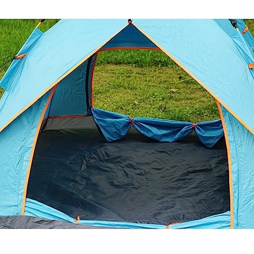 Gr8 Garden Outdoor 3-4 People Automatic Double Layer Pop Up Camping Tent Water Resistant Sun Shade Family Festival Beach Hiking Shelter — view 6