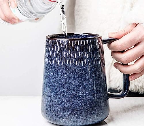 ZPPLD Large Coffee Mugs,24 OZ/700ml Ceramic Coffee Mugs with Handle,Giant Mug,Jumbo Mug,Large Mugs for Hot Drinks,Big Mug,Capacity Mug for Office and Home, Gift and Present (B) — view 4