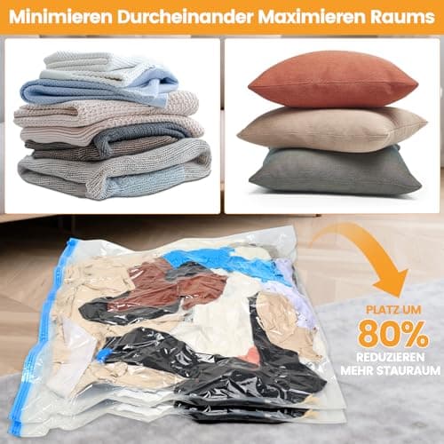 3 Pcs Vacuum Storage BagsVacuum Pack Bags for Clothes, Space Saver Compression Vacuum Bags for Clothing Pillows Duvets Bedding Quilt, Home Storage Organization or Moving or Travel(100 x 120cm) — view 5