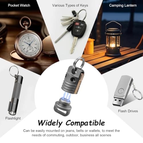 RUKUHOT Magnetic Quick Release Keychain, Detachable EDC Key Ring with Strong Magnetic Lock — view 6