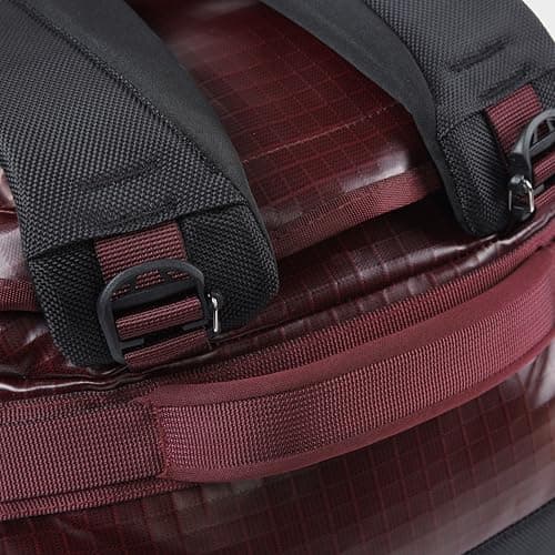 OEX Ballistic Ultra Duffel Bag, 65L, Polyester Ripstop with TPU Coating, for Travel and Outdoor Use, Adjustable Detachable Shoulder Straps, 64x27x30cm (Red, 65 Litre) — view 5