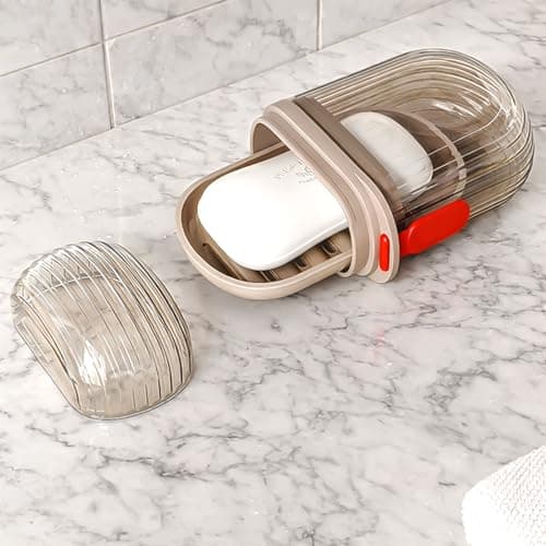 2 PCS Soap Travel Case, Soap Dish with Lid — view 5