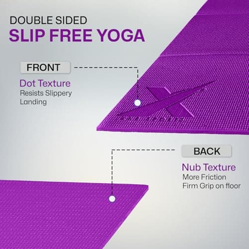 XN8 Sports Foldable Yoga Mat – Non-Slip, Eco-Friendly, Lightweight, Portable with Carrying Strap, Perfect for Home, Gym, and Travel Workouts, 72 Length — view 4