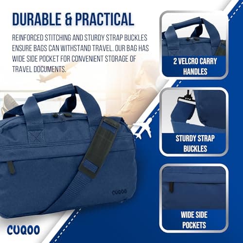 CUQOO Ryanair Backpack | Cabin Bag 40x20x25 Hand Luggage Rucksack Travel — view 5