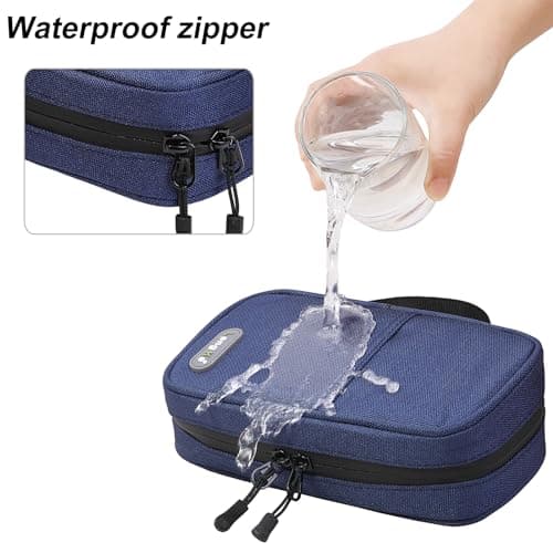 JAKAGO Water-Repellent Insulin Cooler Travel Case with 2 Large Ice Pack — view 6