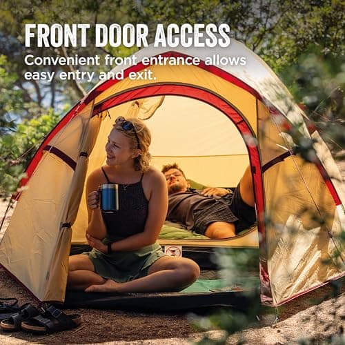Coleman Darwin 3 Plus Summer Tent | Compact 3 Man Dome Tent | Lightweight 3 Person Camping Tent | Festival and Hiking Tent | 2000 mm Waterproof | Extra breathability | Sewn-in Groundsheet — view 3