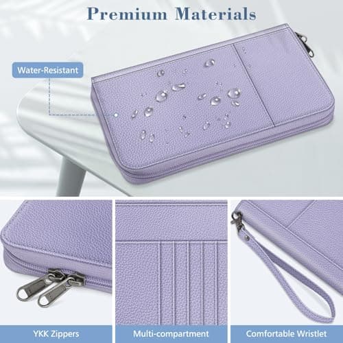 FINTIE Passport Holder Travel Wallet for Family — view 6