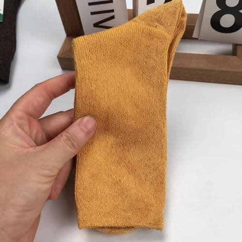 2026 Women's Solid Colour Socks, Everyday Travel Choice, Easy Wardrobe Pairing, Casual Seasonal Essential, Comfortable Daily Styling, for Wear, Gold, Size One — view 2