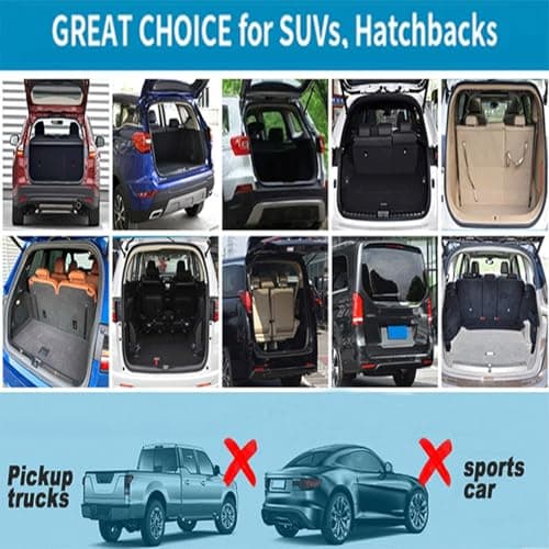 Pissente Car Storage Organizer Blocks Space Saving Dividers for Luggage and Groceries in the Trunk Quick Installation for Travel Bags for Various Car Models Pack of 3 — view 3