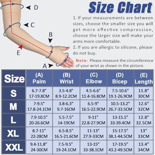 Beister 20-30 mmHg Compression Arm Sleeve with Thumb Support for Women Men — view 2