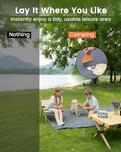 Ezcasch Breathable Awning Carpet 3x5m, 280g/m² Camping Tent Groundsheet — view 6