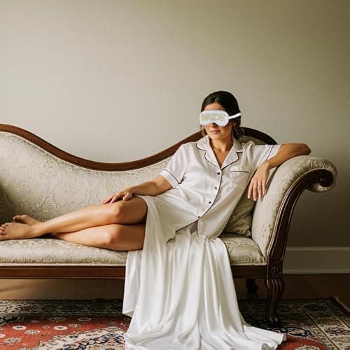 Bride Sleep Eye Mask Pearls Eye Mask Bride to Be Gifts Soft Plush Bridal Blindfold Eye Cover for Sleeping Wedding Bachelorette Hen Party Presents Y7MRXNYZ — view 3