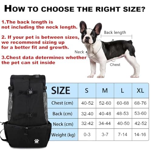 Dog Carrier Bag with Drawstring Head Out Design Ventilated Pet Backpack — view 5