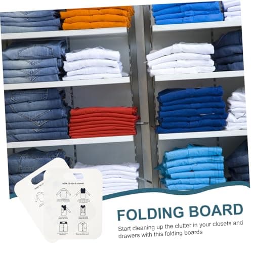 Baluue 2pcs Folding Board for Shirt Packing Garment Support Board Convenient Clothes Folder for Travel Laundry — view 5