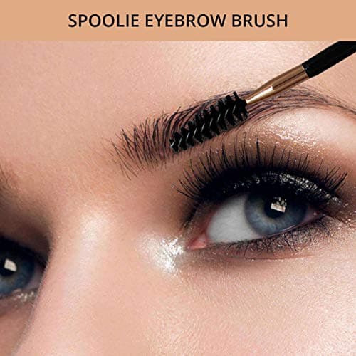 The Brow & Lash Rose Gold Set Eyelash & Eyebrow Tools Kit Includes Tweezers Lash Curler Spoolie Brush and Scissors Idol Gift for Women by Majestik+ — view 4