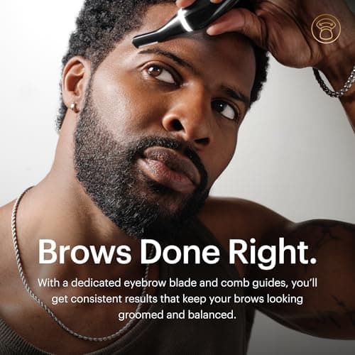 MANSCAPED® Weed Whacker® 3.0 PRO - Men's Electric Nose, Ear & Eyebrow Hair Trimmer – SkinSafe® Dual-Head System, LED Spotlight, Waterproof, Rechargeable, Travel Lock, Eyebrow Comb Attachment — view 4